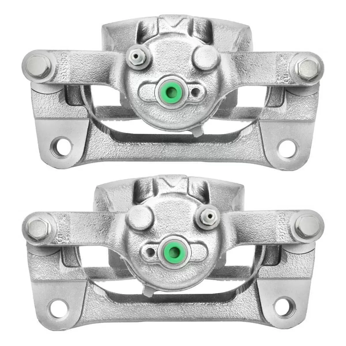 AutoShack Rear New Brake Calipers Assembly with Bracket Set of 2 Driver and Passenger Side Replacement for 2012 2013 2014 2015 2016 Ford F-150 2.7L 3.5L 3.7L 5.0L 6.2L V6 V8 4WD AWD RWD