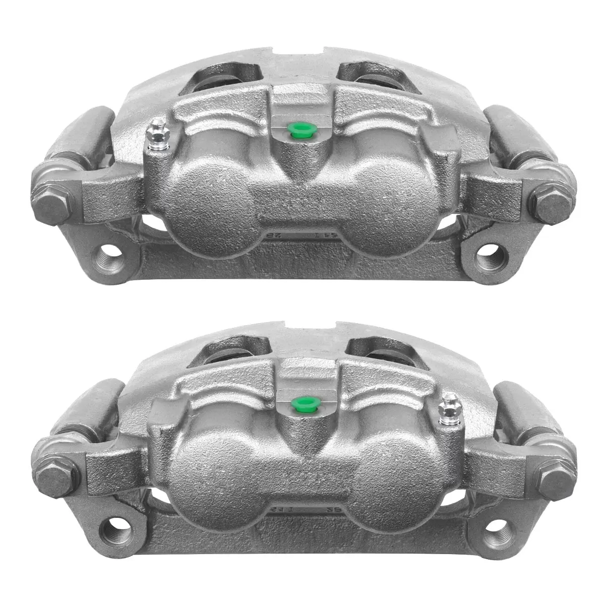 AutoShack Rear New Brake Calipers Assembly with Bracket Set of 2 Driver and Passenger Side Replacement for 2013-2021 2022 Ford F-250 Super Duty F-350 Super Duty 6.2L 6.7L 7.3L V8 4WD RWD BC6474PR