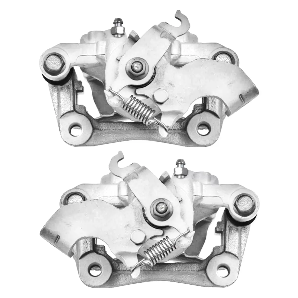 AutoShack Rear New Brake Calipers Assembly with Bracket Set of 2 Driver and Passenger Side Replacement for 2014-2016 Kia Forte Koup 2014-2018 Forte5 2012-2017 Hyundai Veloster 2013-2017 Elantra GT FWD