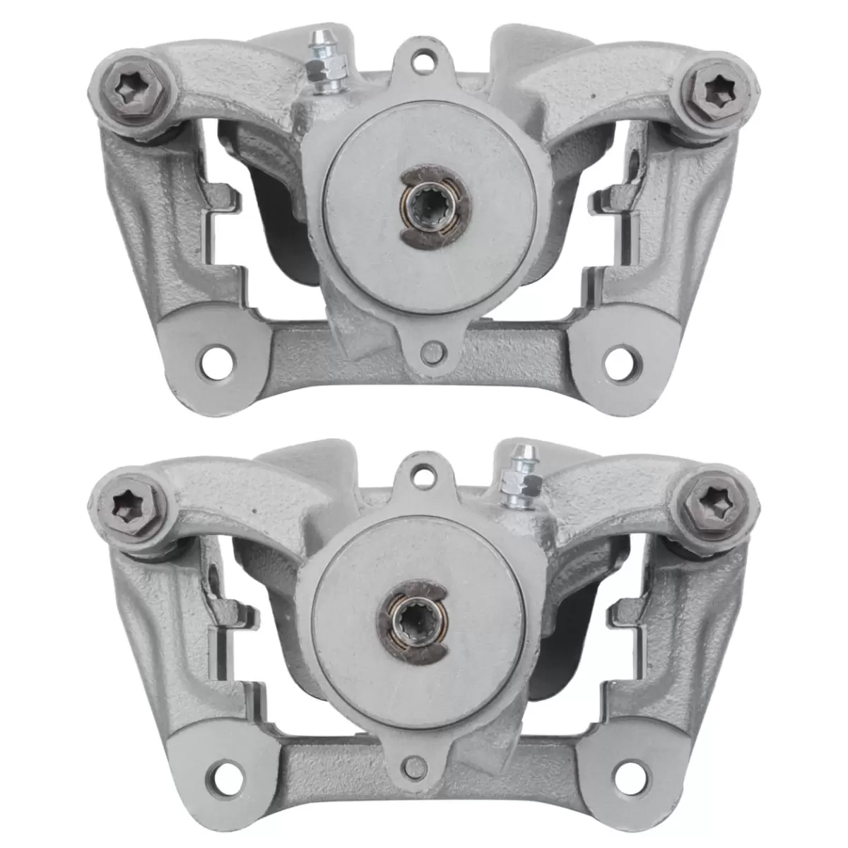 AutoShack Rear New Brake Calipers Assembly with Bracket Set of 2 Driver and Passenger Side Replacement for 2015 2016 2017 2018 2019 Jeep Renegade 2016-2019 Fiat 500X 1.3L 1.4L 2.4L AWD FWD