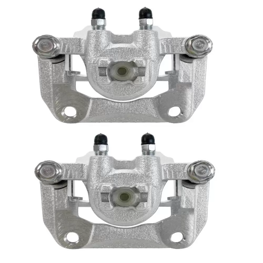 AutoShack Rear New Brake Calipers Assembly with Bracket Set of 2 Driver and Passenger Side Replacement for 2005-2006 Honda CR-V 2.4L 4WD FWD