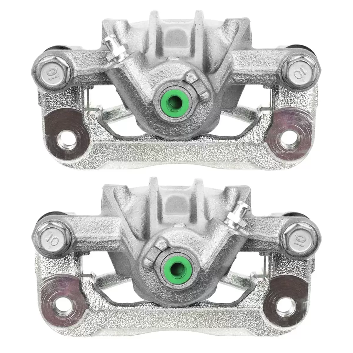 AutoShack Rear New Brake Calipers Assembly with Bracket Set of 2 Driver and Passenger Side Replacement for 2010 2011 2012 2013 Kia Soul 2.0L FWD