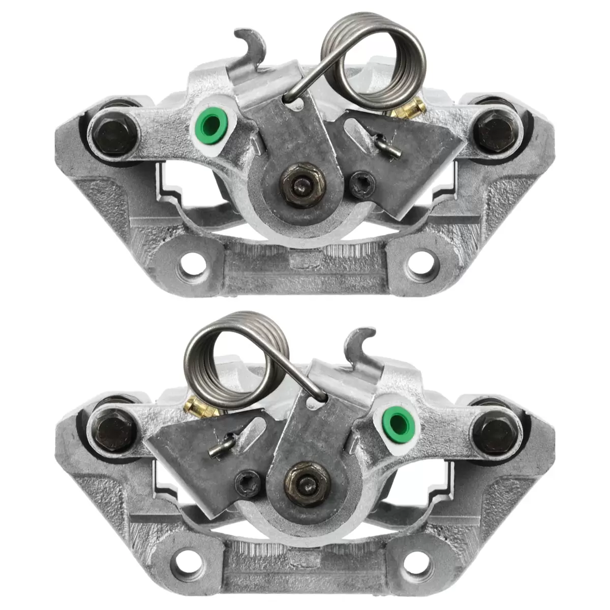 AutoShack Rear New Brake Calipers with Bracket Assembly Set of 2 Driver and Passenger Side Replacement for 2009 2010 2011 Lincoln MKS 2009 Ford Flex 3.5L 3.7L V6 AWD FWD