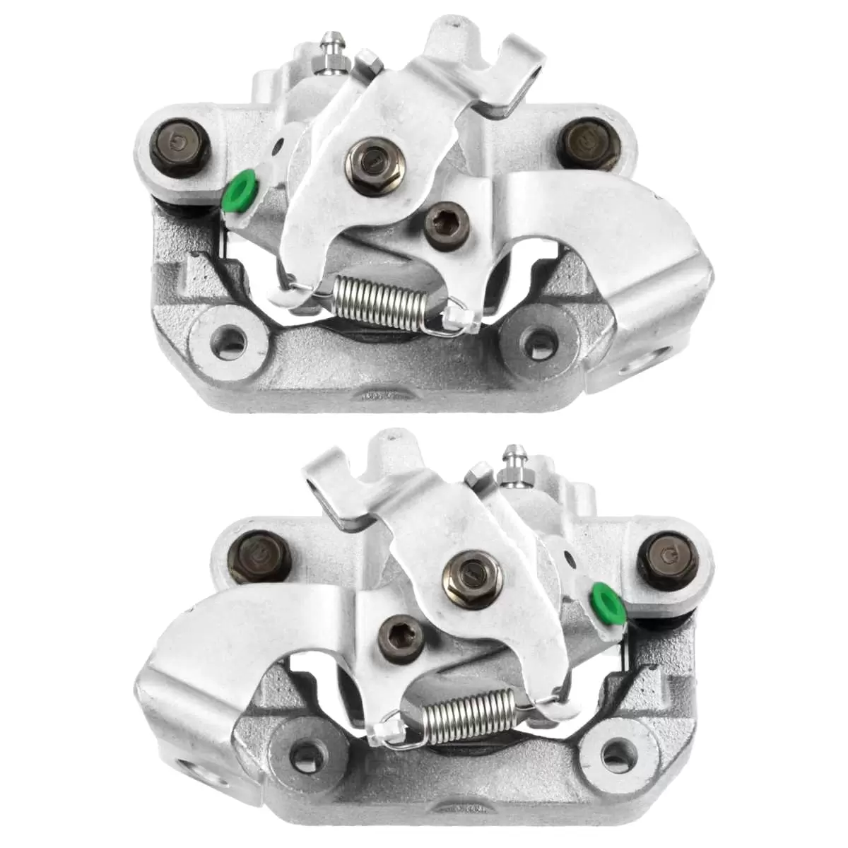 AutoShack Rear New Brake Calipers with Bracket Assembly Set of 2 Driver and Passenger Side Replacement for 2010 2011 2012 2013 2014 2015 Toyota Prius 2012-2015 Prius Plug-In 1.8L FWD