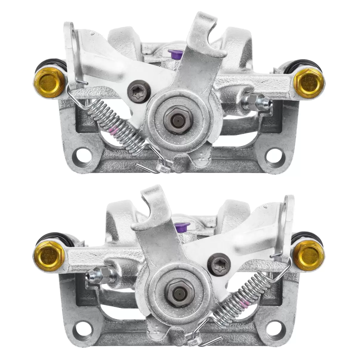 AutoShack Rear New Brake Calipers with Bracket Assembly Set of 2 Driver and Passenger Side Replacement for 2012 2013 2014 2015 2016 2017 Buick Verano 2016-2018 Cascada 1.6L 2.0L 2.4L FWD