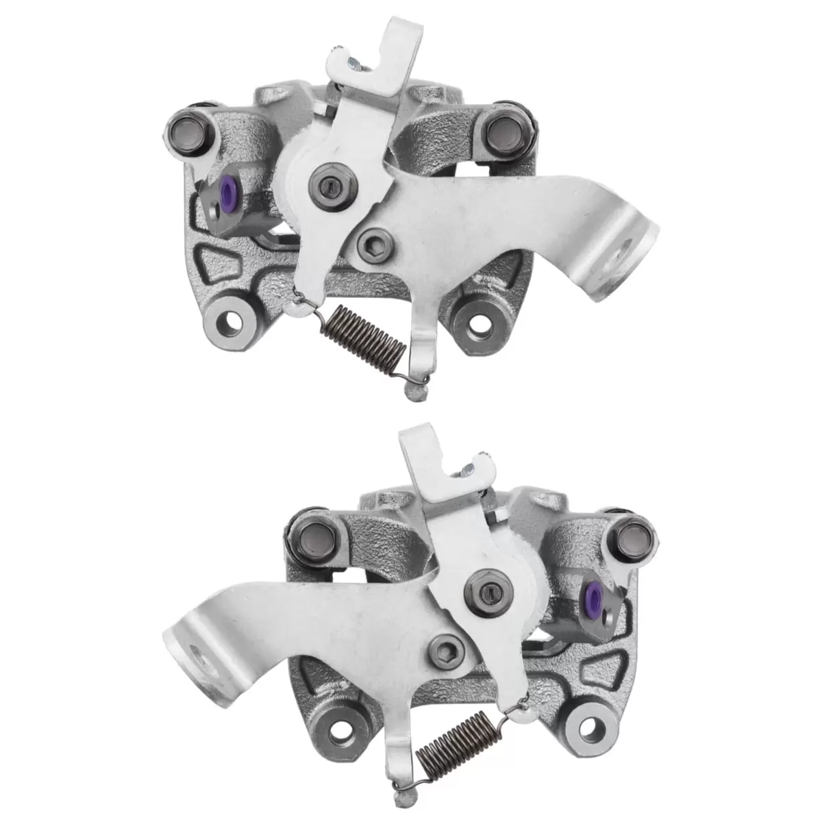 AutoShack Rear New Brake Calipers with Bracket Assembly Set of 2 Driver and Passenger Side Replacement for 2013 2014 2015 Mazda CX-5 2.0L 2.5L AWD FWD