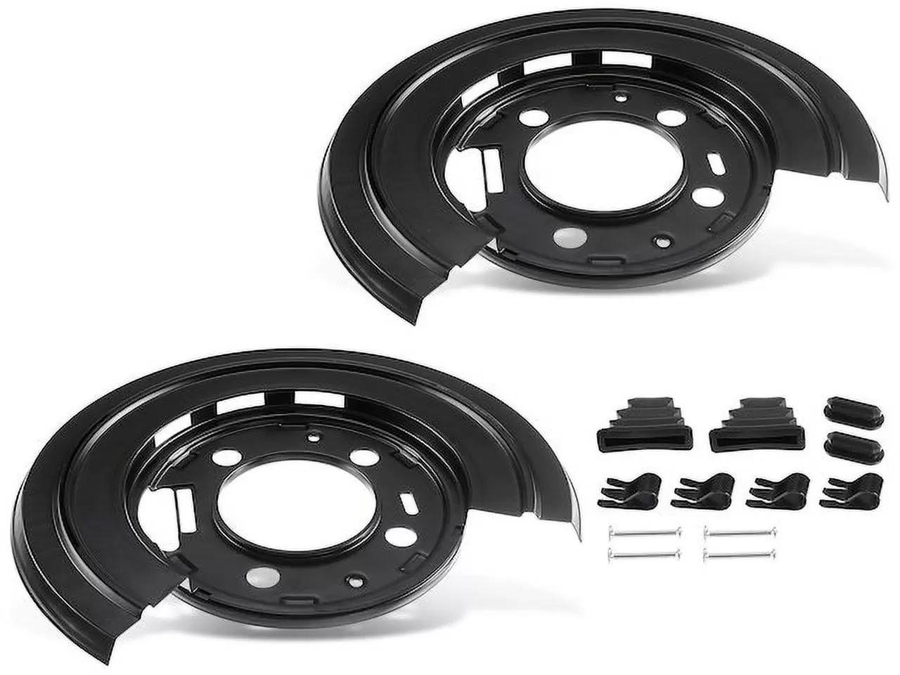 Brake Dust Shield Set 2 - Compatible with 1999 - 2004 Ford F-250 Super Duty Crew Cab Pickup 2000 2001 2002 2003