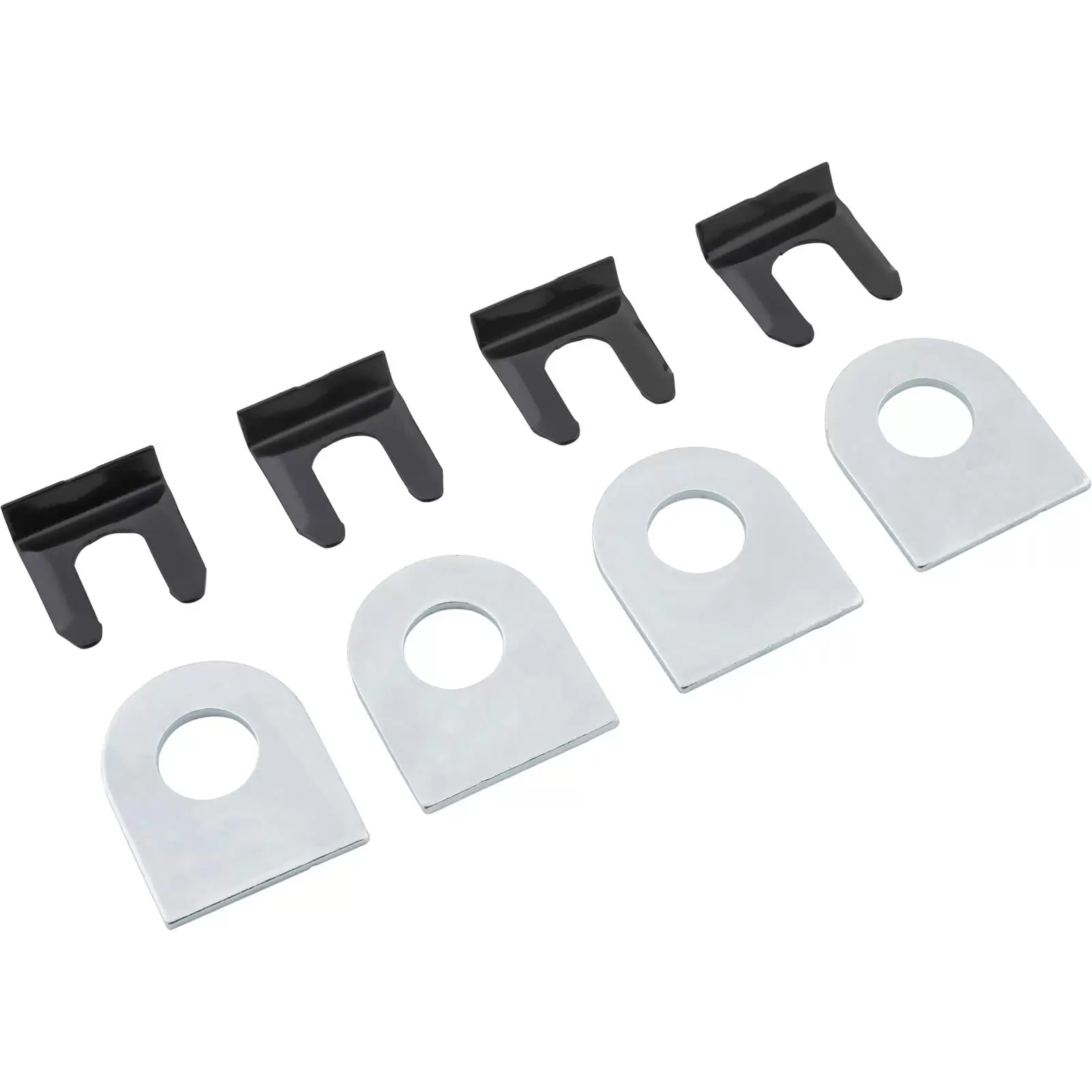 Brake Line Mount Tabs with Clips - Pack of 4