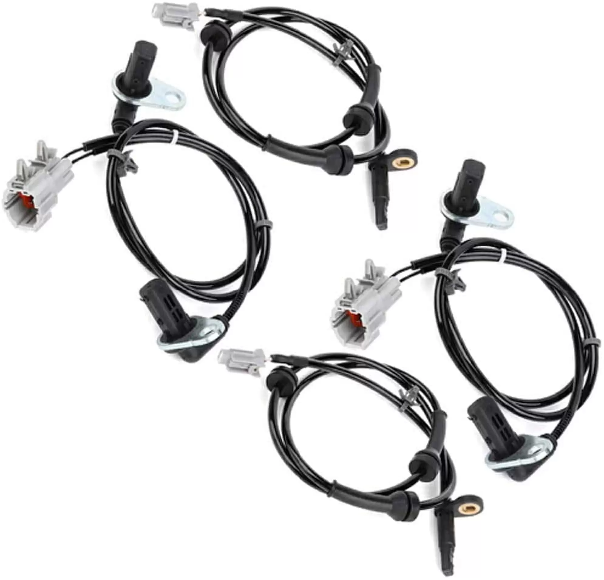 CCIYU ABS Speed Sensor.4PCS Left+Right+Rear ALS789ABS Sensor Fit for 2003-2008 for Infiniti FX452003-2008 for Infiniti FX35