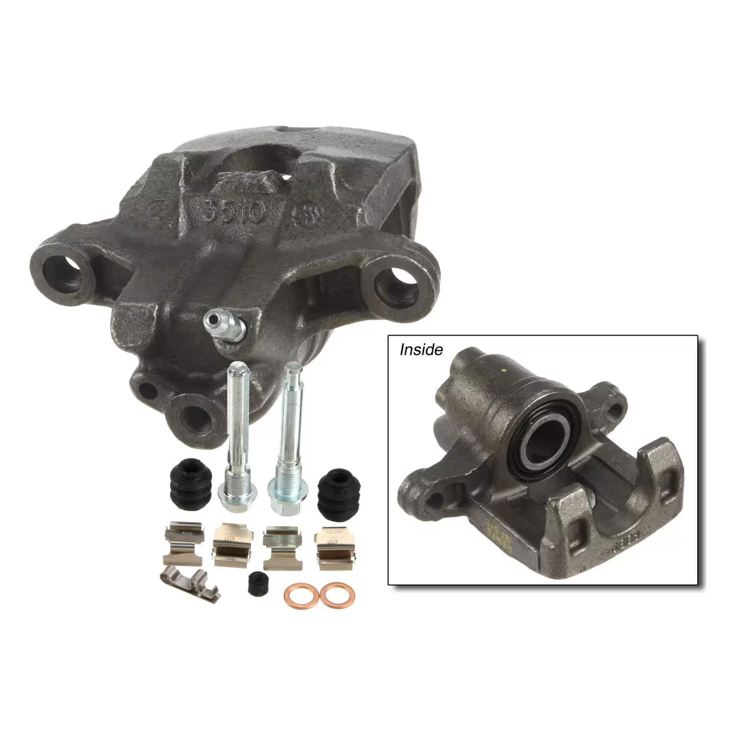 Cardone Cardone or OEF3 Remanufactured Brake Caliper. Unloaded w/o Bracket