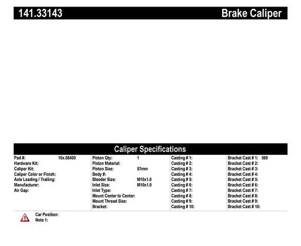 Centric 141.33143 Semi Loaded Caliper Fits select: 2002-2006 AUDI A4. 2002-2004 AUDI A6