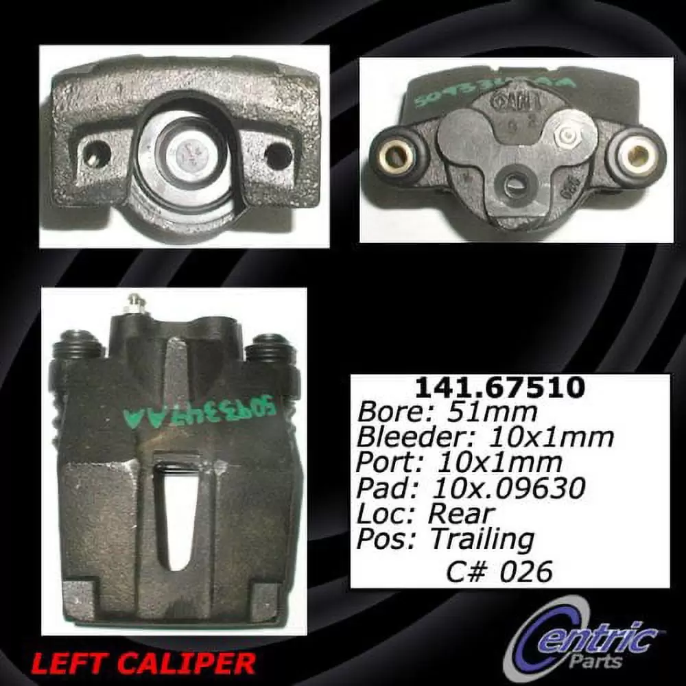 Centric Brake Caliper. #141-67510 (CC)