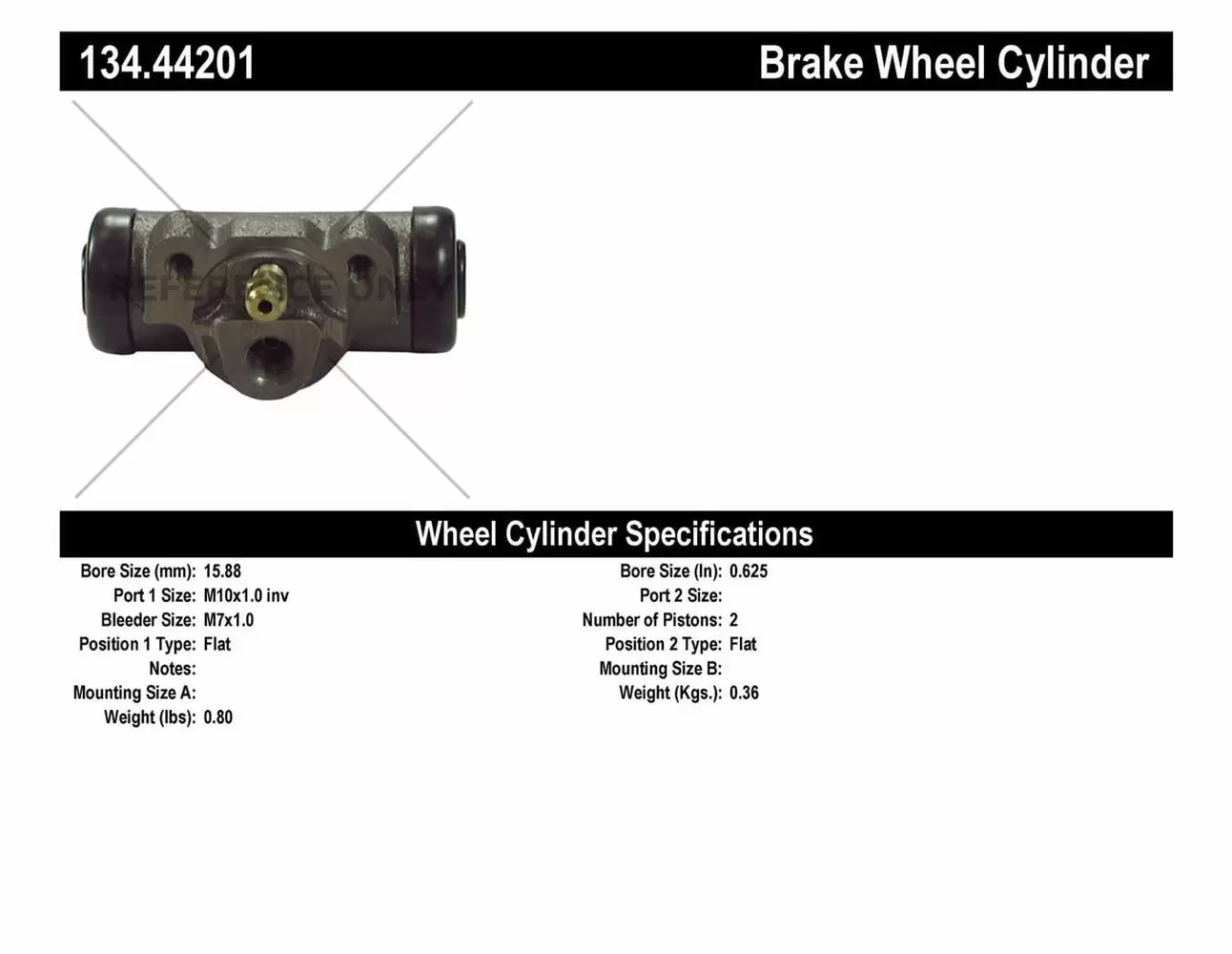 Centric Parts 134.44201 Drum Brake Wheel Cylinder