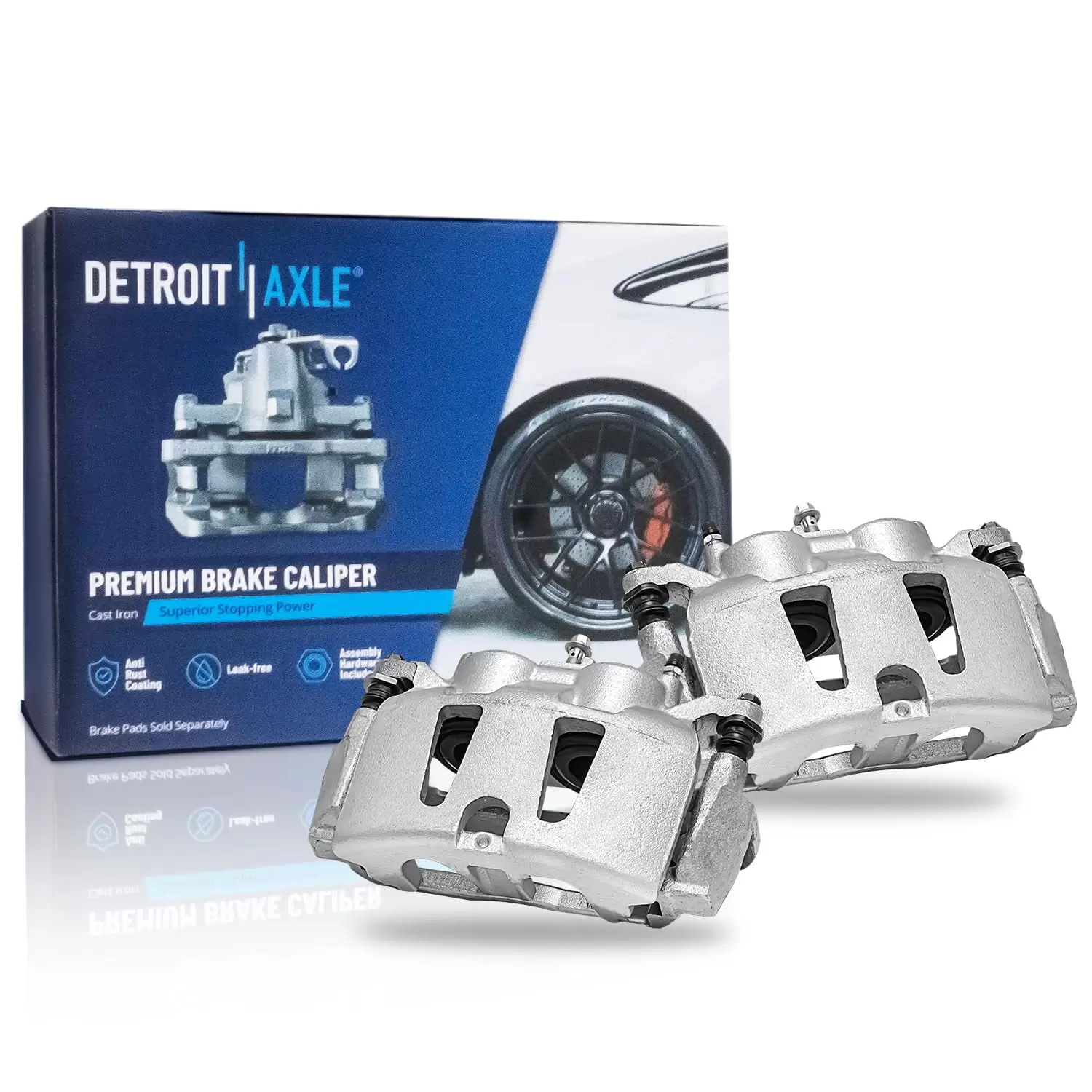 Detroit Axle - Front 2pc Brake Calipers for Chrysler Pacifica Town & Country Dodge Grand Caravan Ram C/V Volkswagen Routan. Disc Brake Calipers Replacement