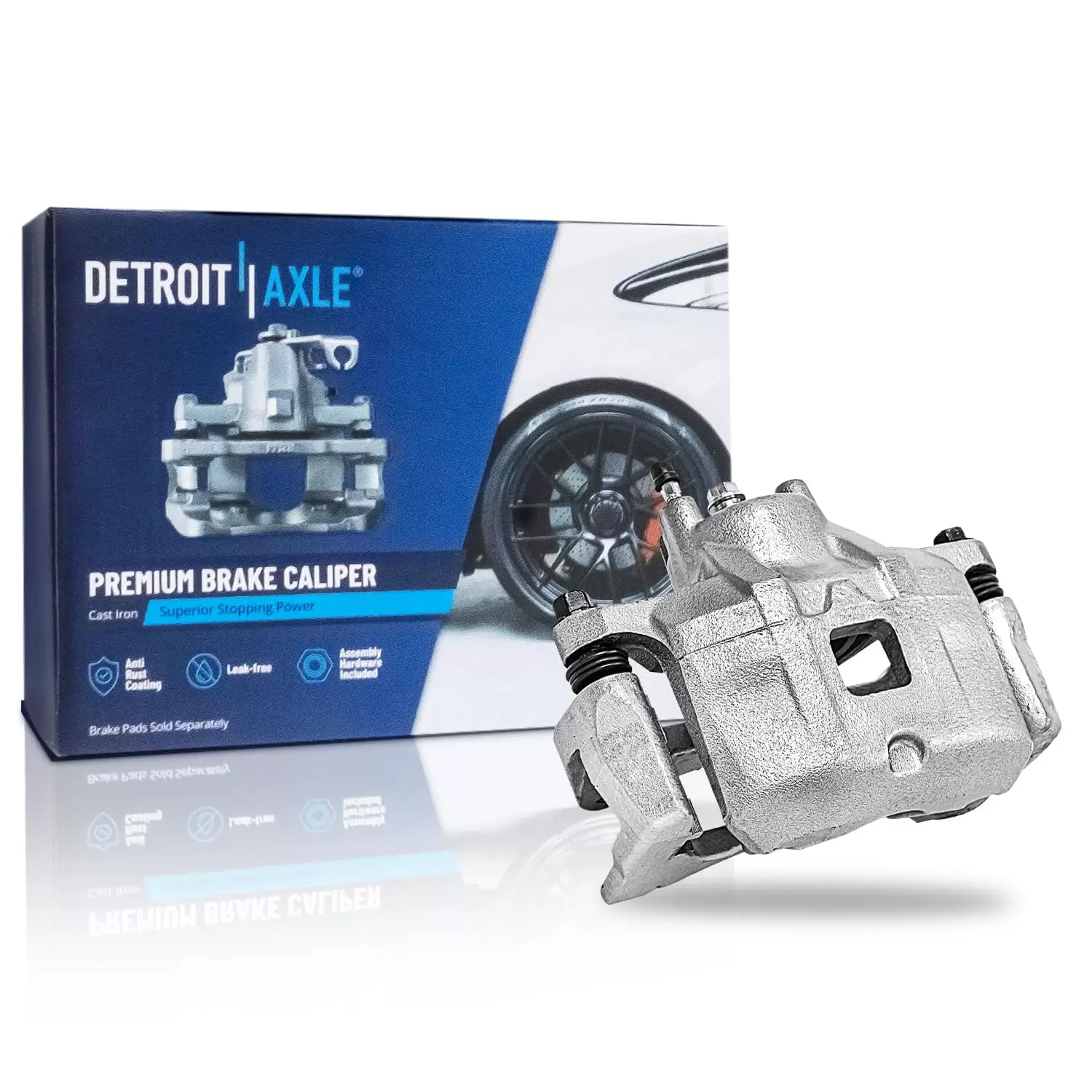 Detroit Axle - Front Brake Caliper for Dodge Avenger Caliber Chrysler 200 Cirrus Sebring Jeep Compass Patriot. Right Brake Caliper w/Bracket Replacement