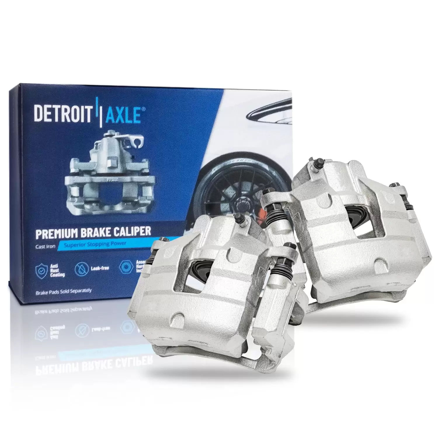 Detroit Axle - Front Brake Calipers w/Brackets Replacement for Chevrolet Equinox Malibu Trax GMC Terrain Buick LaCrosse Encore Regal Sportback