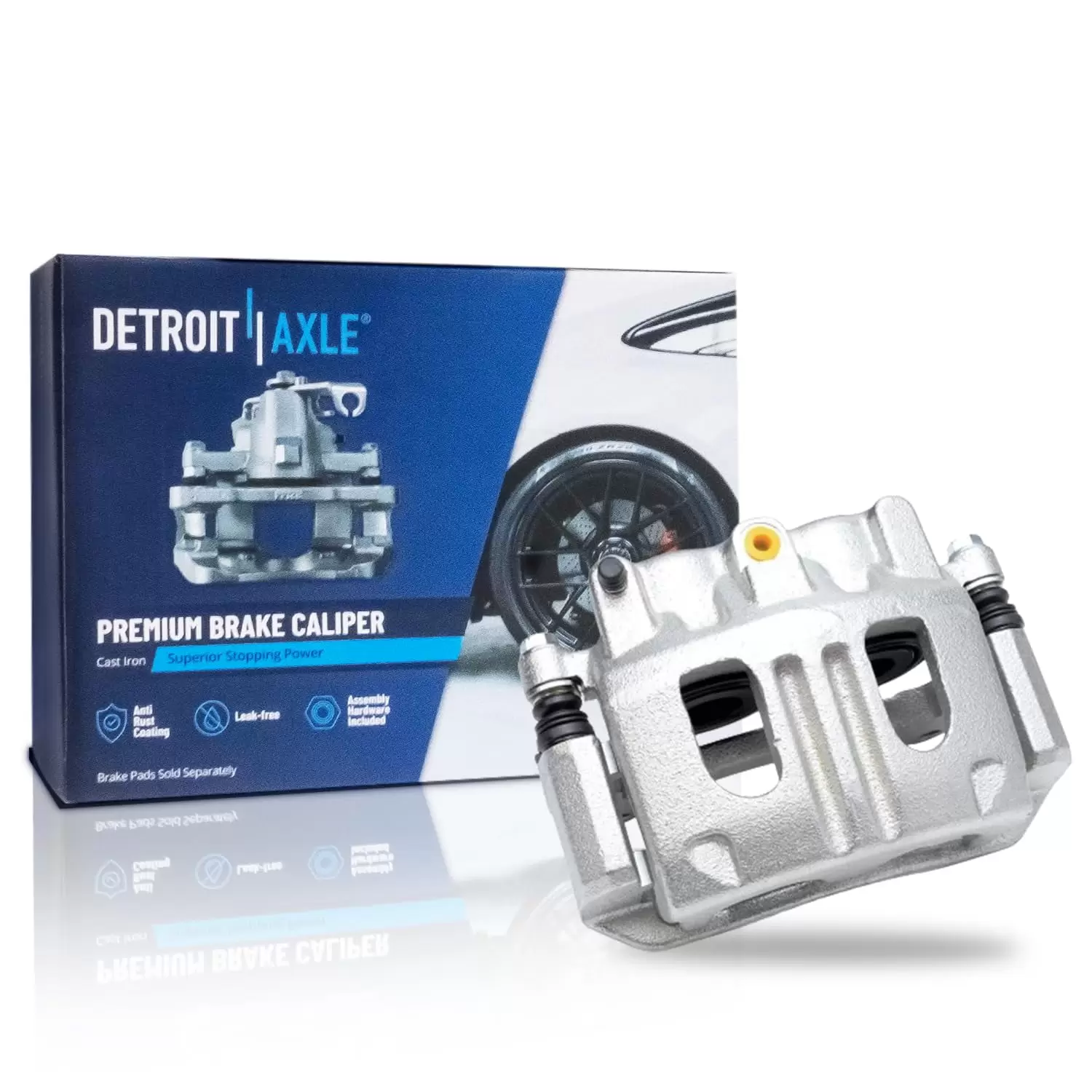 Detroit Axle - Front Driver Side Brake Caliper w/Bracket Replacement for Ford Explorer Ranger Mazda B2300 B3000 B4000 Mercury Mountaineer Fits select: 2002 FORD EXPLORER XLT