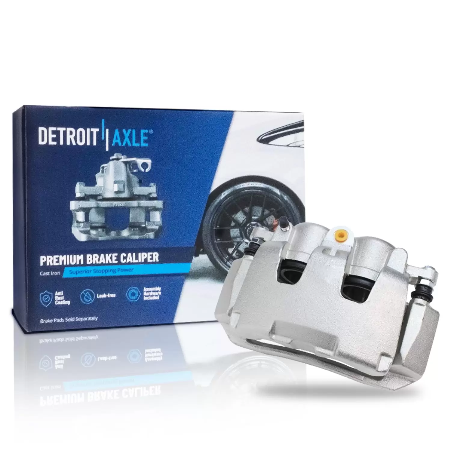 Detroit Axle - Front Driver Side Brake Caliper w/Bracket Replacement for 2006-2008 Dodge Ram 1500 Dakota Mitsubishi Raider