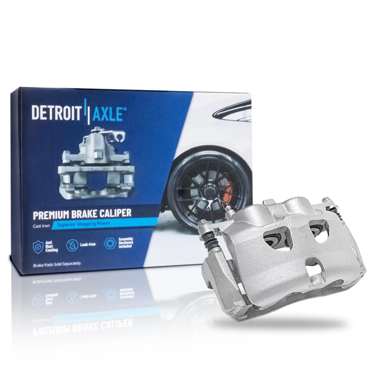 Detroit Axle - Front Driver Side Brake Caliper w/Bracket Replacement for Ford F-150 Expedition Lincoln Navigator Mark LT