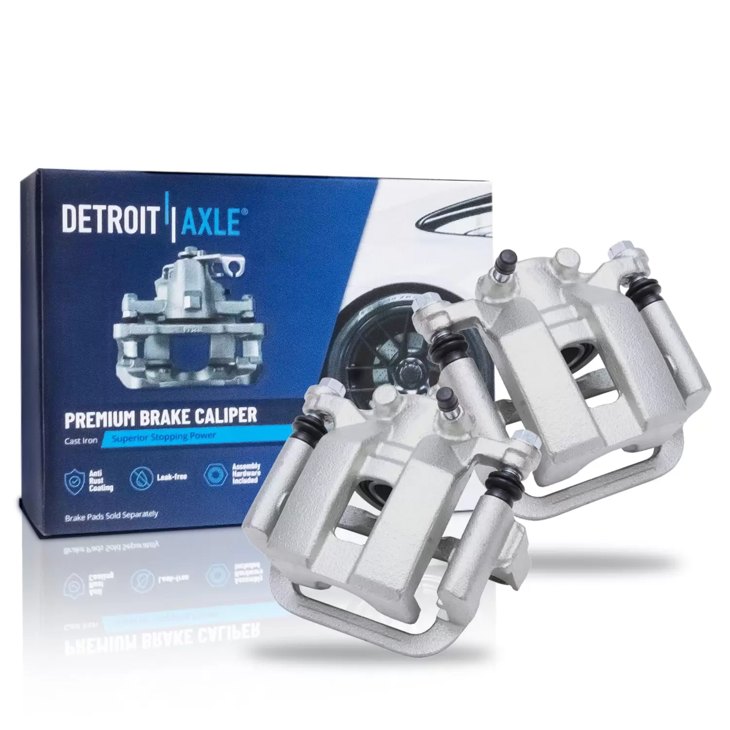 Detroit Axle - Rear Brake Calipers for Nissan Murano 350Z Quest Infiniti G35 Disc Brake Calipers w/Mounting Bracket Driver & Passenger Side Replacement