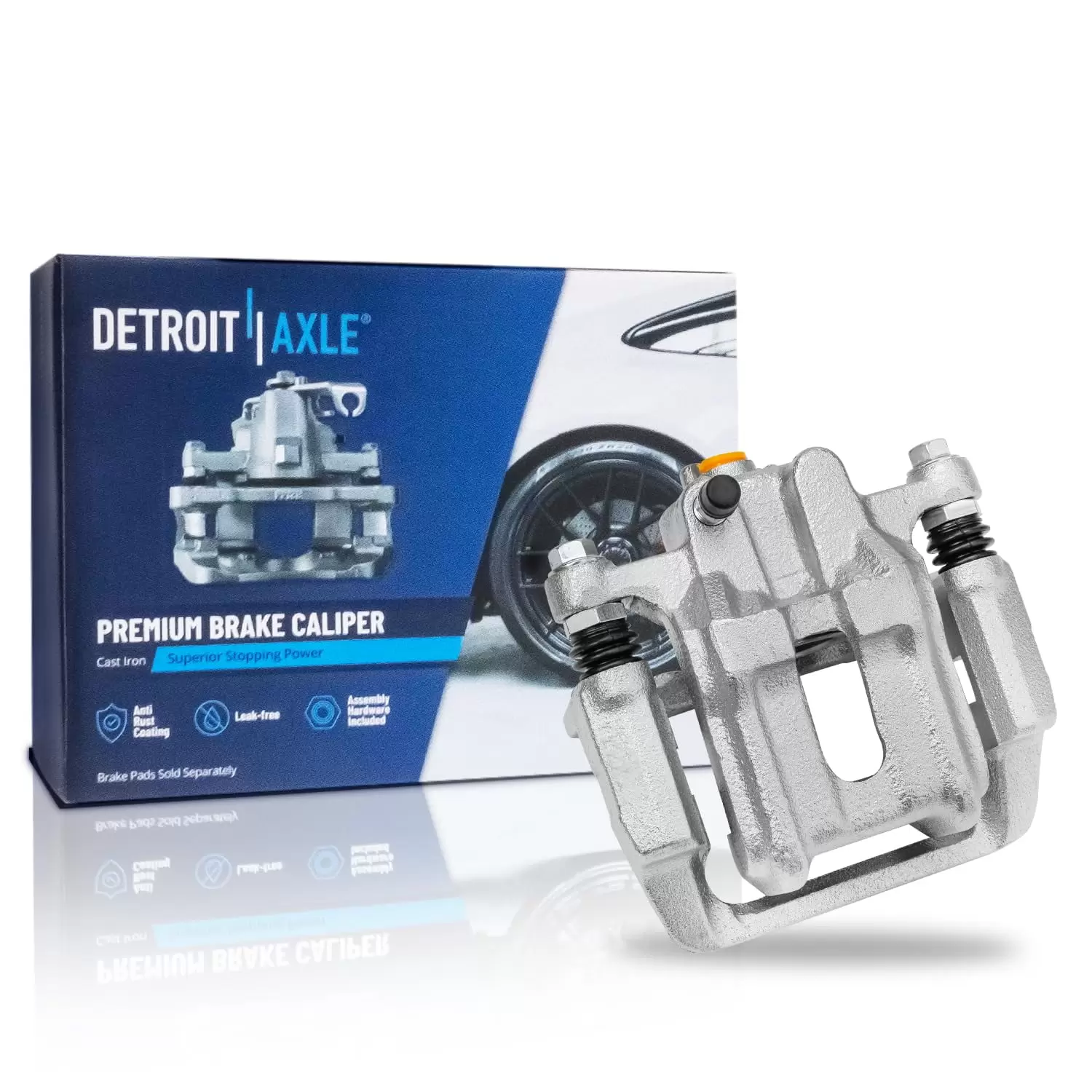 Detroit Axle - Rear Driver Side Brake Caliper w/Bracket Replacement for 2001-2008 Acura CL TL Honda Element