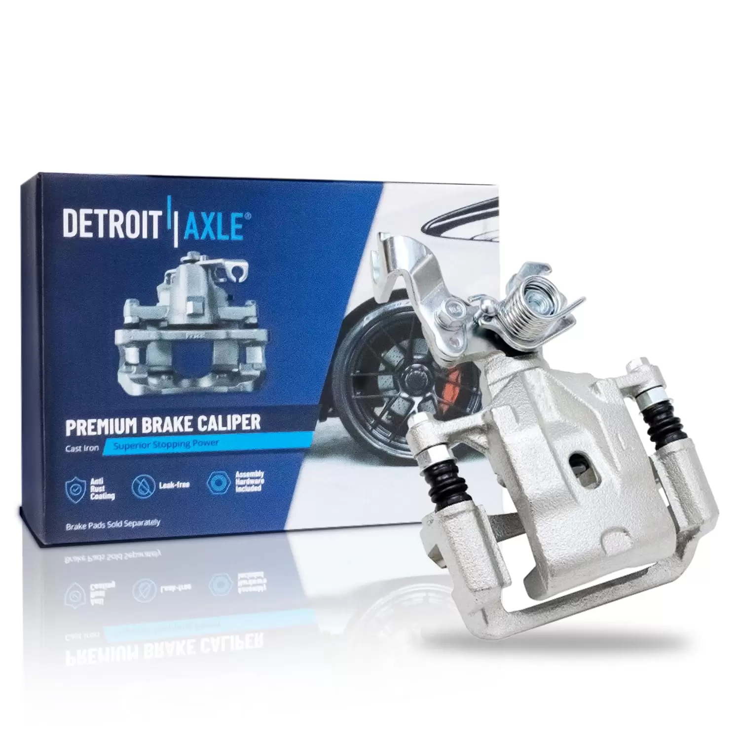 Detroit Axle - Rear Driver Side Brake Caliper w/Bracket Replacement for 2006-2012 Ford Fusion Lincoln MKZ Zephyr Mazda 6 Mercury Milan