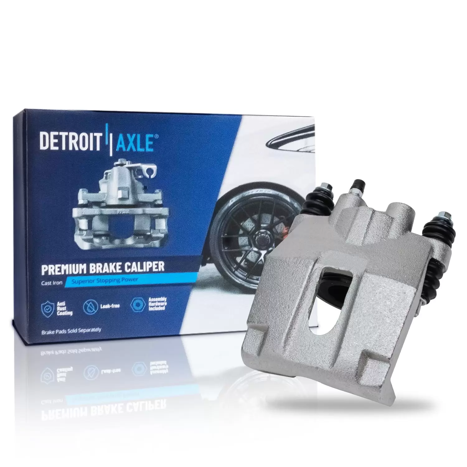 Detroit Axle - Rear Left Brake Caliper for 2004-2011 Ford F-150. 2006-2011 Lincoln Mark LT. Driver Side Brake Caliper Replacement - [Phenolic Piston Only Option Available]