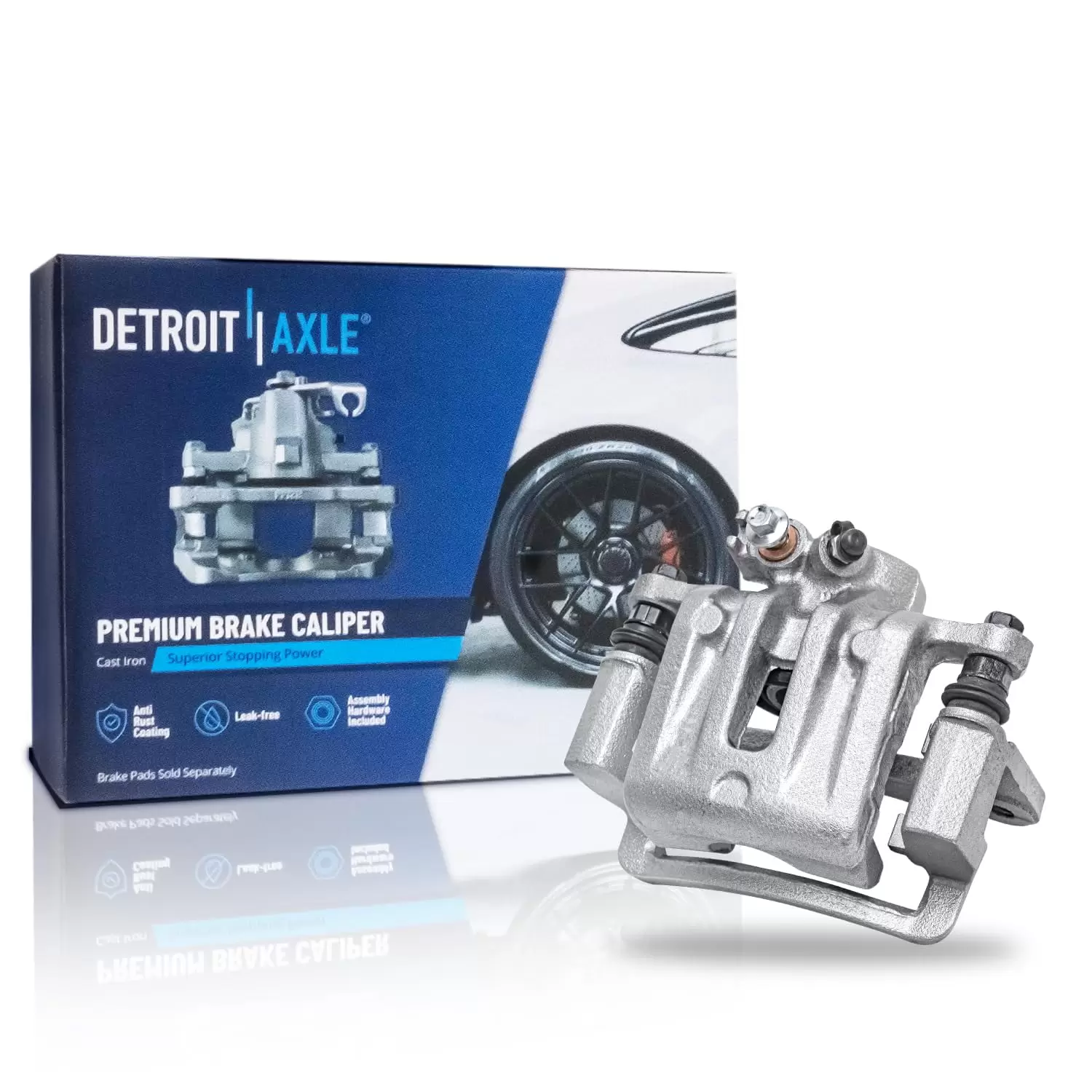 Detroit Axle - Rear Left Brake Caliper for Chevy Equinox Captiva Sport GMC Terrain Saturn Vue Pontiac Torrent Driver Side Brake Caliper w/Bracket Replacement