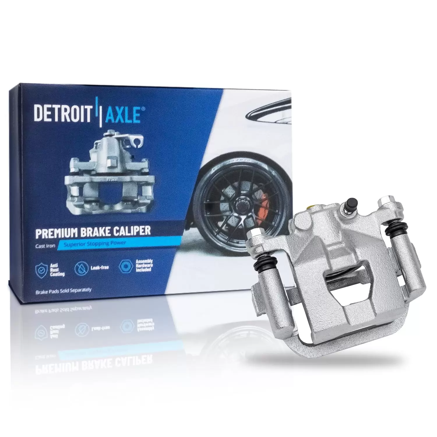 Detroit Axle - Rear Left Driver Side Brake Caliper w/Bracket Replacement for 2003 2004 2005 2006 Nissan Altima Maxima