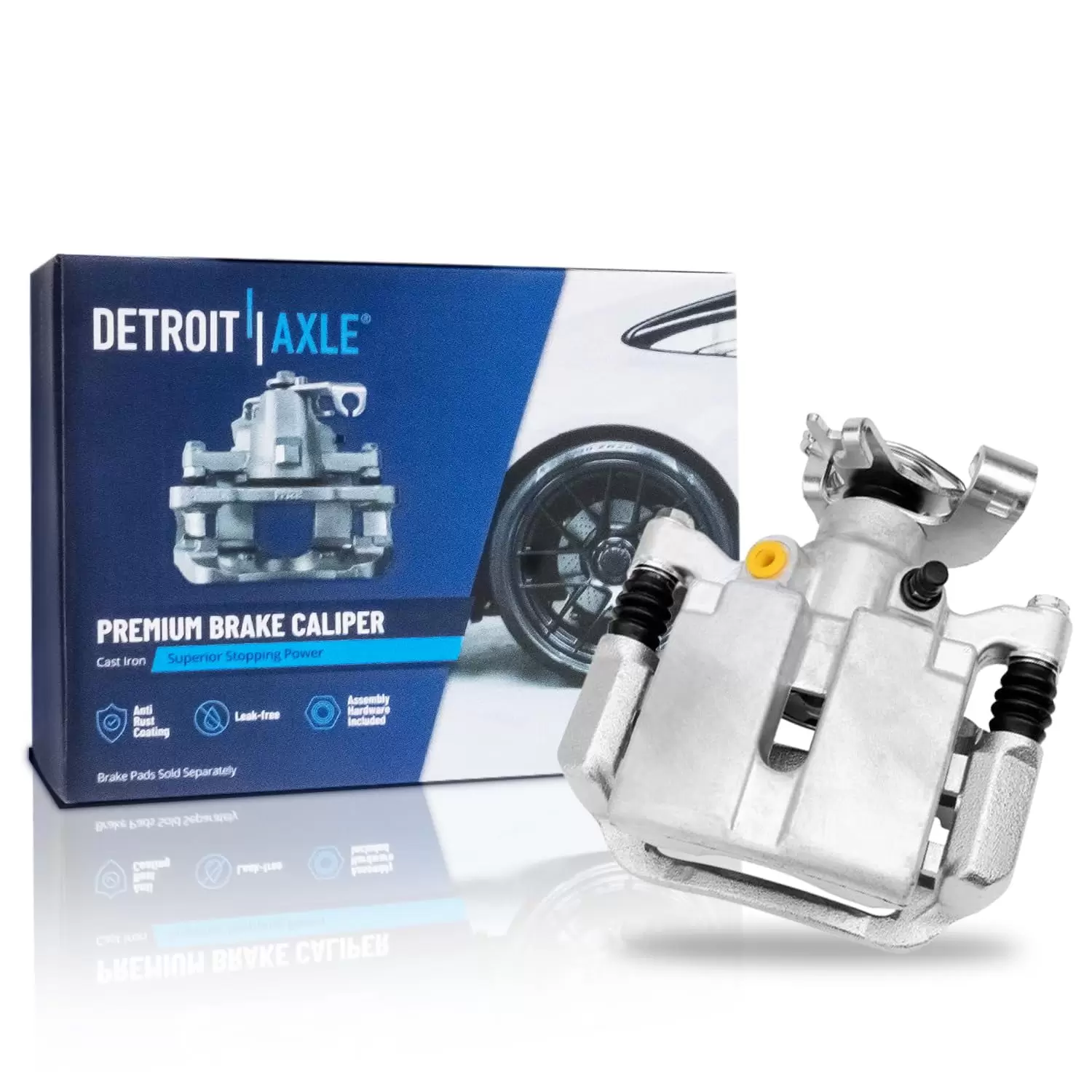 Detroit Axle - Rear Passenger Side Brake Caliper w/Bracket Replacement for Chevrolet Malibu Cobalt HHR Pontiac G6 G5 Pursuit Saturn Aura Ion Fits select: 2011-2012 CHEVROLET MALIBU 2LT