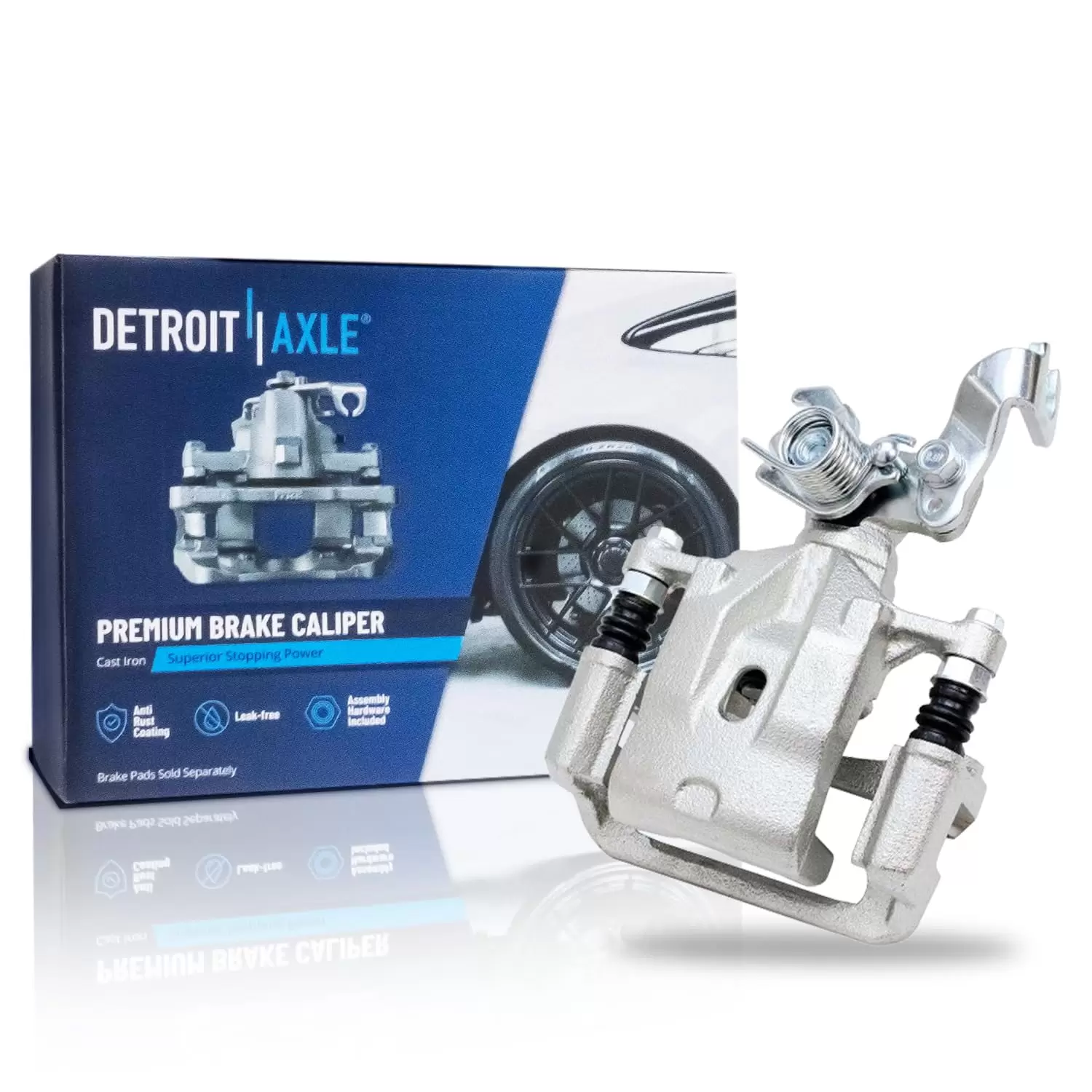 Detroit Axle - Rear Right Brake Calipers for Ford Fusion Lincoln MKZ Zephyr Mazda 6 Mercury Milan Passenger Side Brake Caliper Replacement