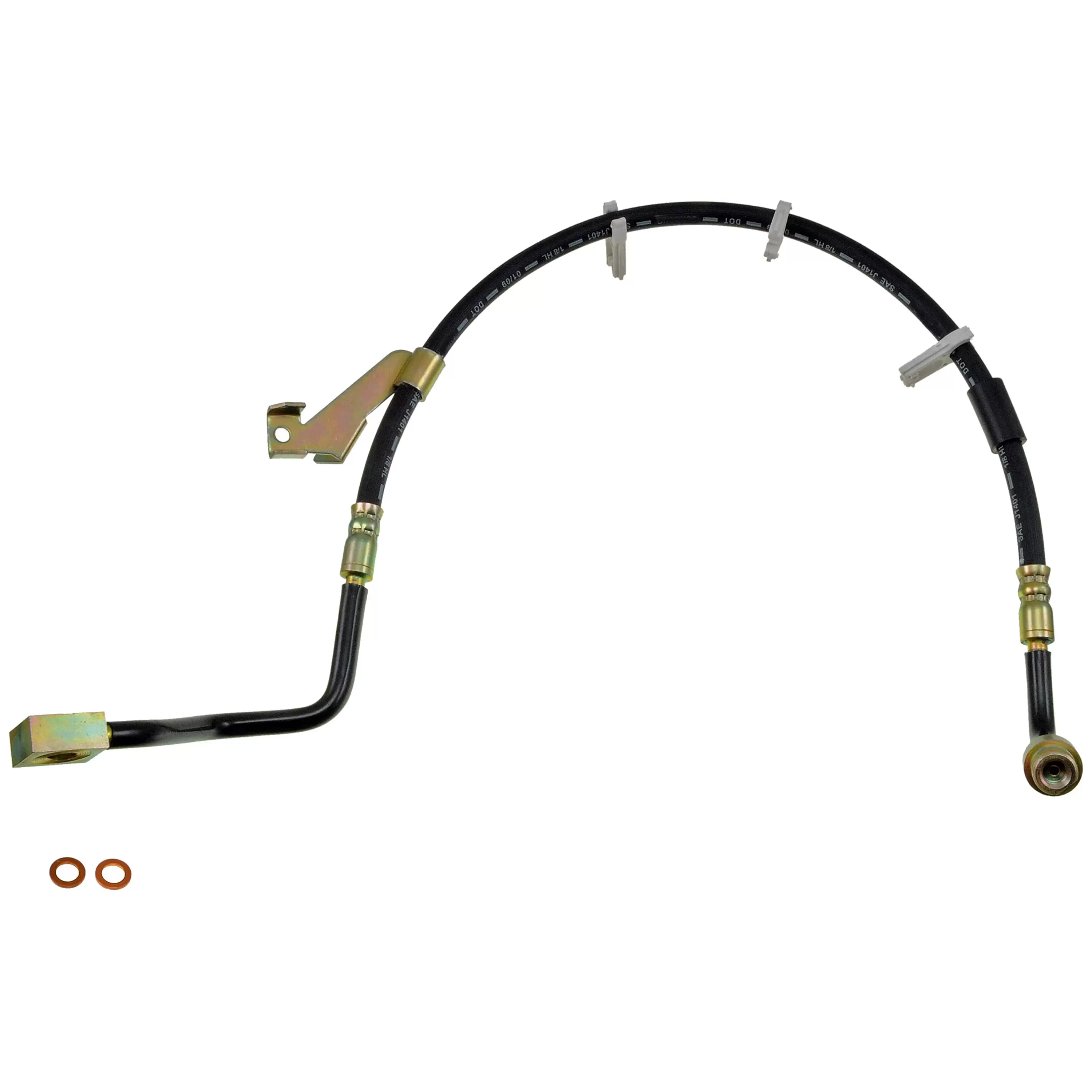 Dorman H620625 Front Driver Side Brake Hydraulic Hose for Specific Ford Models Fits select: 2004-2007 FORD ECONOLINE