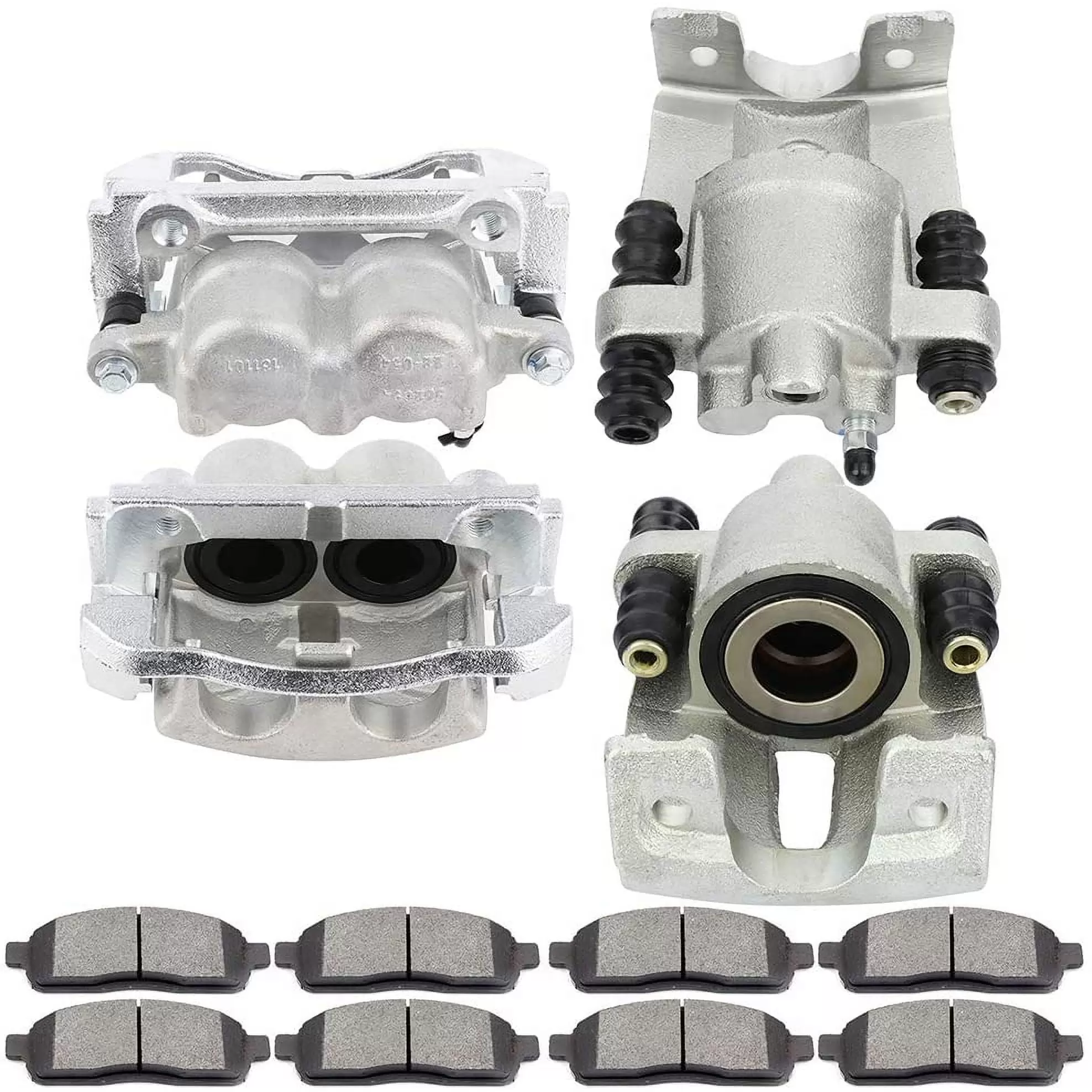 ECCPP Front Rear Brake Calipers Assembly with Ceramic Pads fit for 2005-2009 Ford F-150.2006-2008 Lincoln Mark LT