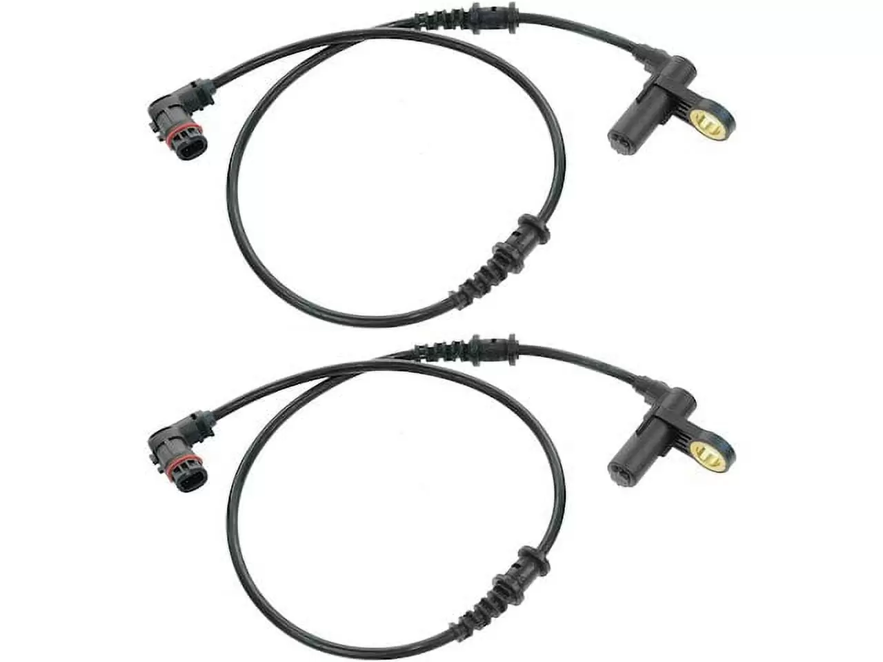 Front ABS Wheel Speed Sensor Set 2 Piece - Compatible with 2000 - 2006 Mercedes-Benz S430 RWD 2001 2002 2003 2004 2005