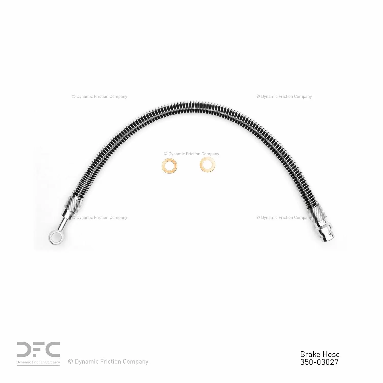 Front Left Dynamic Friction Company Brake Line Hose 350-03027 For 1994-1998 Hyundai Sonata