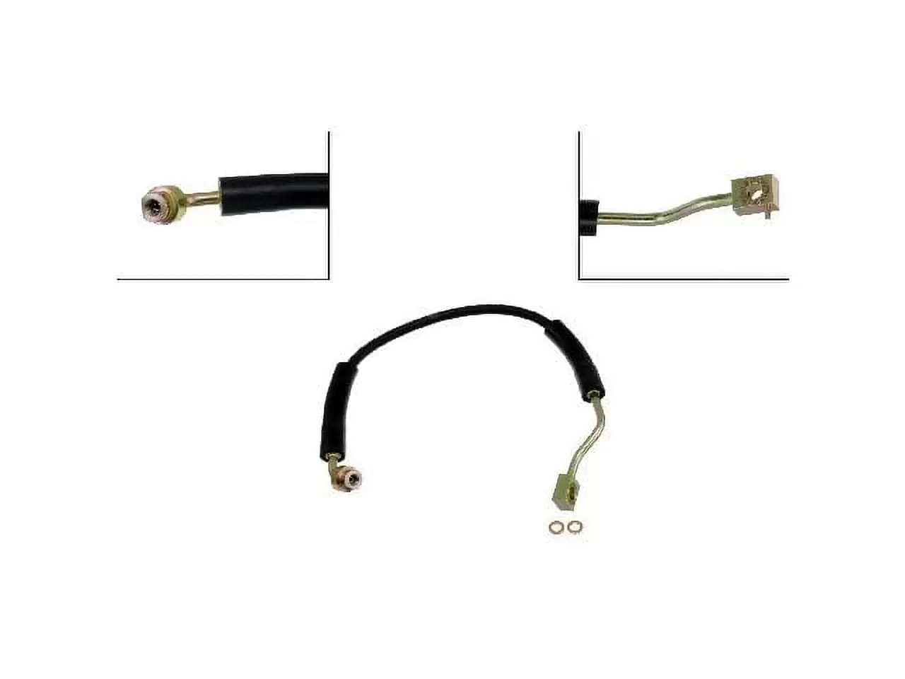 Front Right Brake Hose - Compatible with 1992 Ford E-350 Econoline