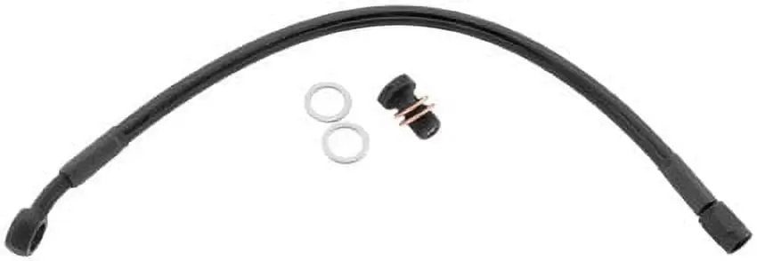 Goodridge HD0127-1FPBK+10 Ebony 2 Front Upper ABS Brake Line Kit