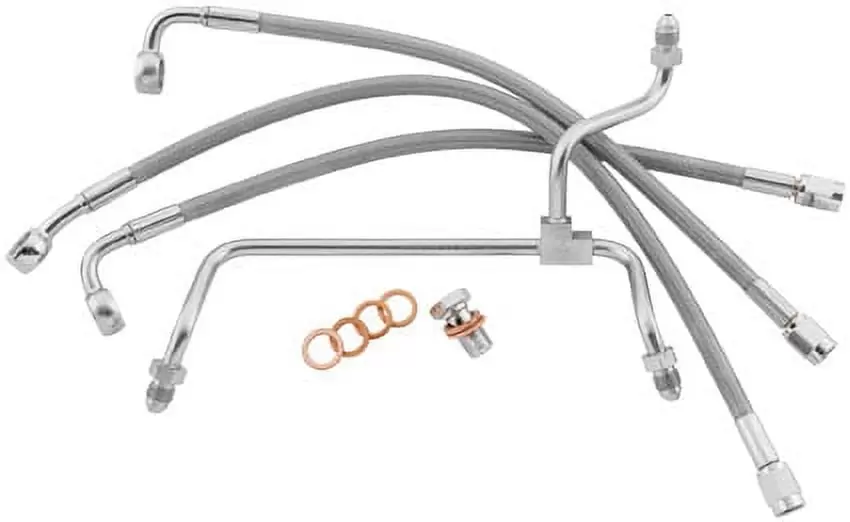 Goodridge HD82128-A+6 Econoline Fron Tri Piece Non ABS Brake Line Kits