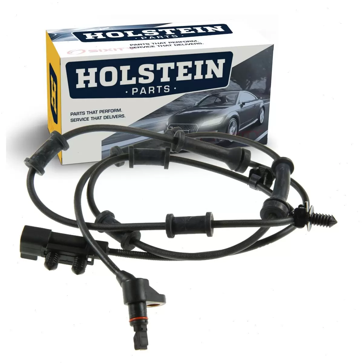 Holstein Front Right ABS Wheel Speed Sensor compatible with Jeep Wrangler 2007-2016