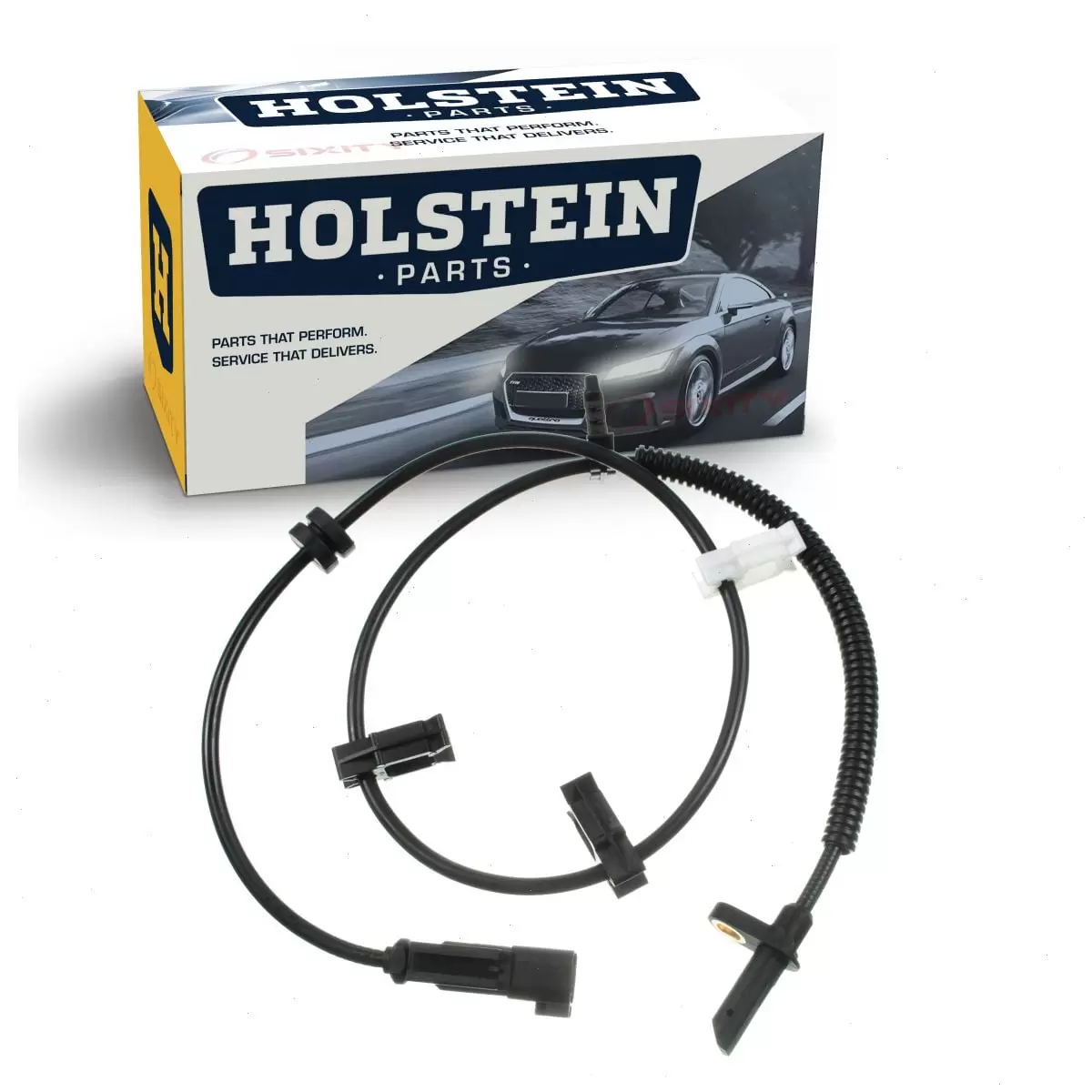 Holstein Rear Left ABS Wheel Speed Sensor compatible with GMC Acadia 2007-2016