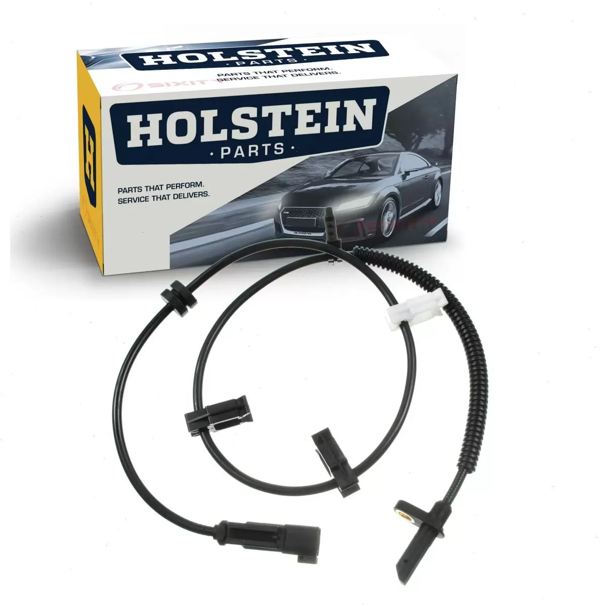 Holstein Rear Right ABS Wheel Speed Sensor compatible with GMC Acadia 2007-2016