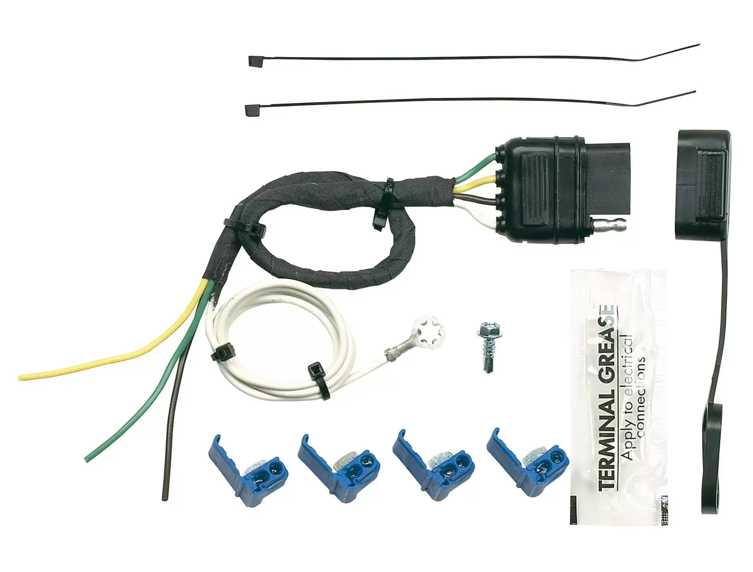 Hopkins Towing Solution 41225 4 Flat Vehicle To Trailer Wiring Harness; Pre Wired For Splicing Onto Vehicle Tow Package; Fits select: 1995-2002 CHEVROLET BLAZER. 1995-2005 CHEVROLET ASTRO