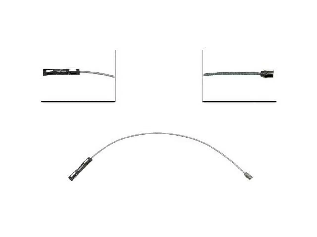 Intermediate Parking Brake Cable - Compatible with 1996 - 2002 Ford E-150 Econoline Club Wagon Standard Passenger Van 1997 1998 1999 2000 2001