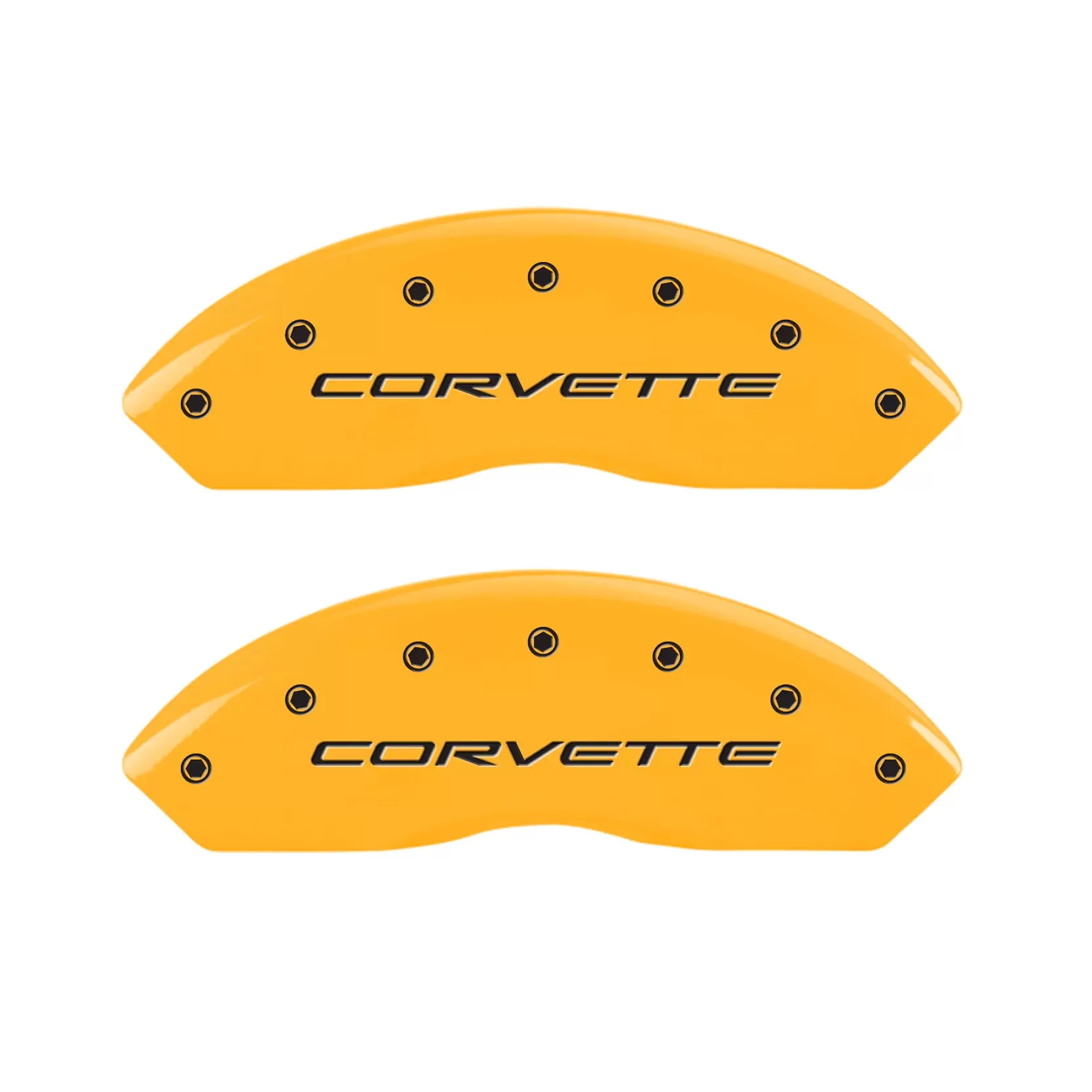 MGP 4 Caliper Covers Engraved Front & Rear C5/Corvette Yellow finish black ch Fits select: 2003-2004 CHEVROLET CORVETTE. 2002 CHEVROLET CORVETTE Z06