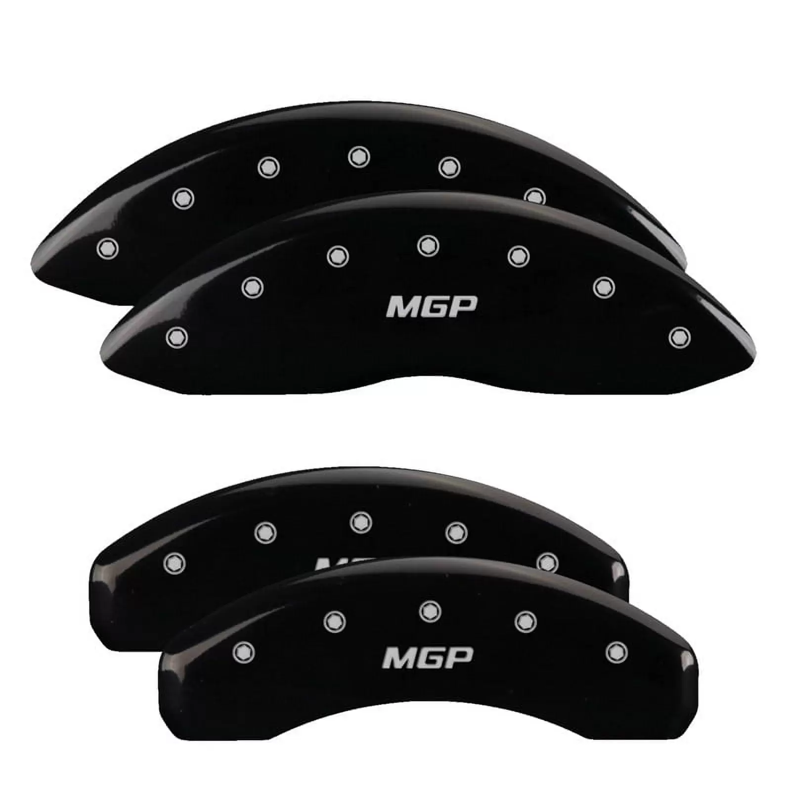 MGP 4 Caliper Covers Engraved Front & Rear Style 1/Chrysler Wing Black finish silver ch Fits select: 2015-2017 CHRYSLER 200 LIMITED