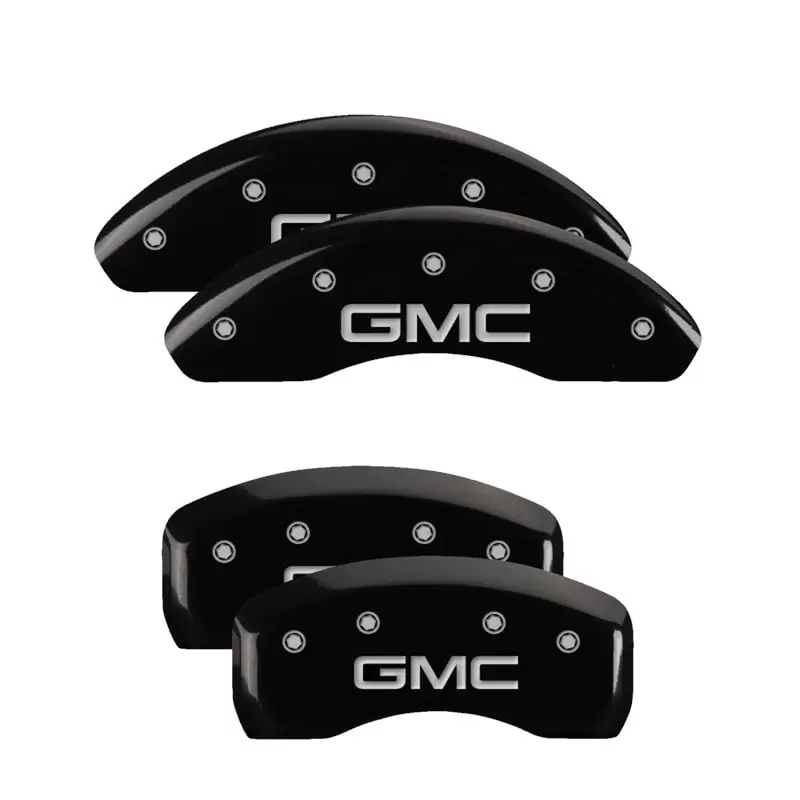 MGP 4 Caliper Covers Engraved Front & Rear Style 2/Chrysler Wing Black finish silver ch Fits select: 2014 CHRYSLER 300C. 2013 CHRYSLER 300