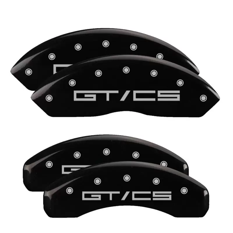 MGP Caliper 10202SGTCB Engraved Caliper Covers. Black - Set of 4