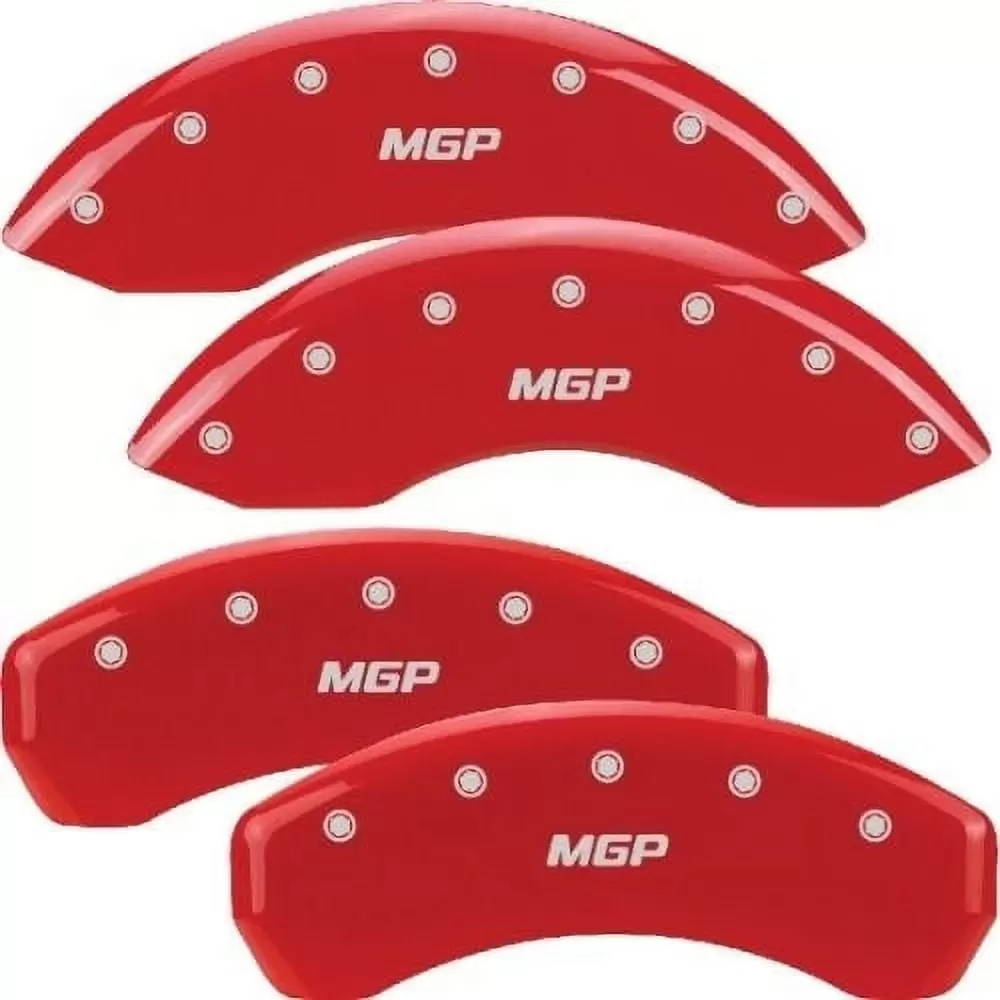 MGP Caliper Covers 14033SRD MGP Logo - Red Powder Coat - Set of 4 Fits select: 2010-2015 CHEVROLET CAMARO LT