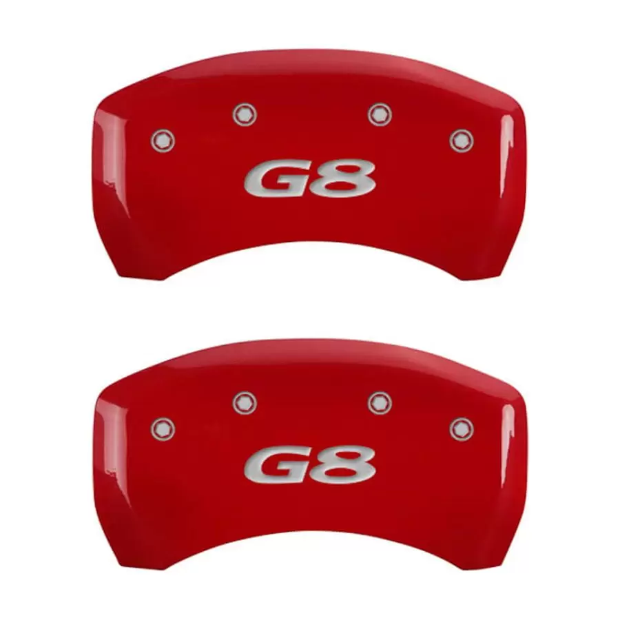 MGP Caliper Covers 18011SPG8RD Pontiac Front/G8 Rear Red Powder Coat Set of 4 Fits select: 2008-2009 PONTIAC G8 GT