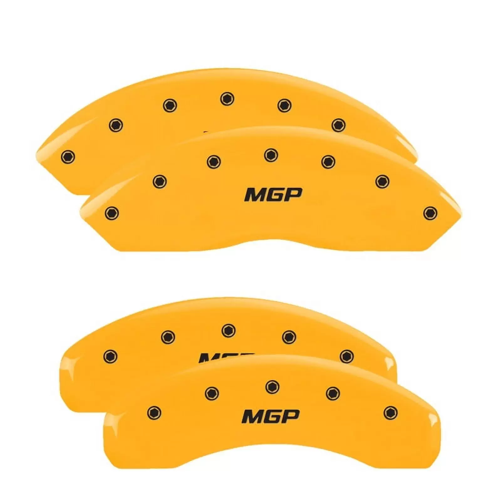 MGP Front set 2 Caliper Covers Engraved Front GMC Yellow finish black ch Fits select: 2011 GMC SIERRA C1500 SLE. 2013 GMC SIERRA K1500 SLE